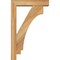 Ekena Millwork Imperial Block Rough Sawn Bracket w/ Offset Brace, Western Red Cedar, 4"W x 14"D x 22"H BKT0402X14X22IMP05RWR - alternate 4
